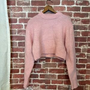 H&M Soft Pink Crew Neck Sweater